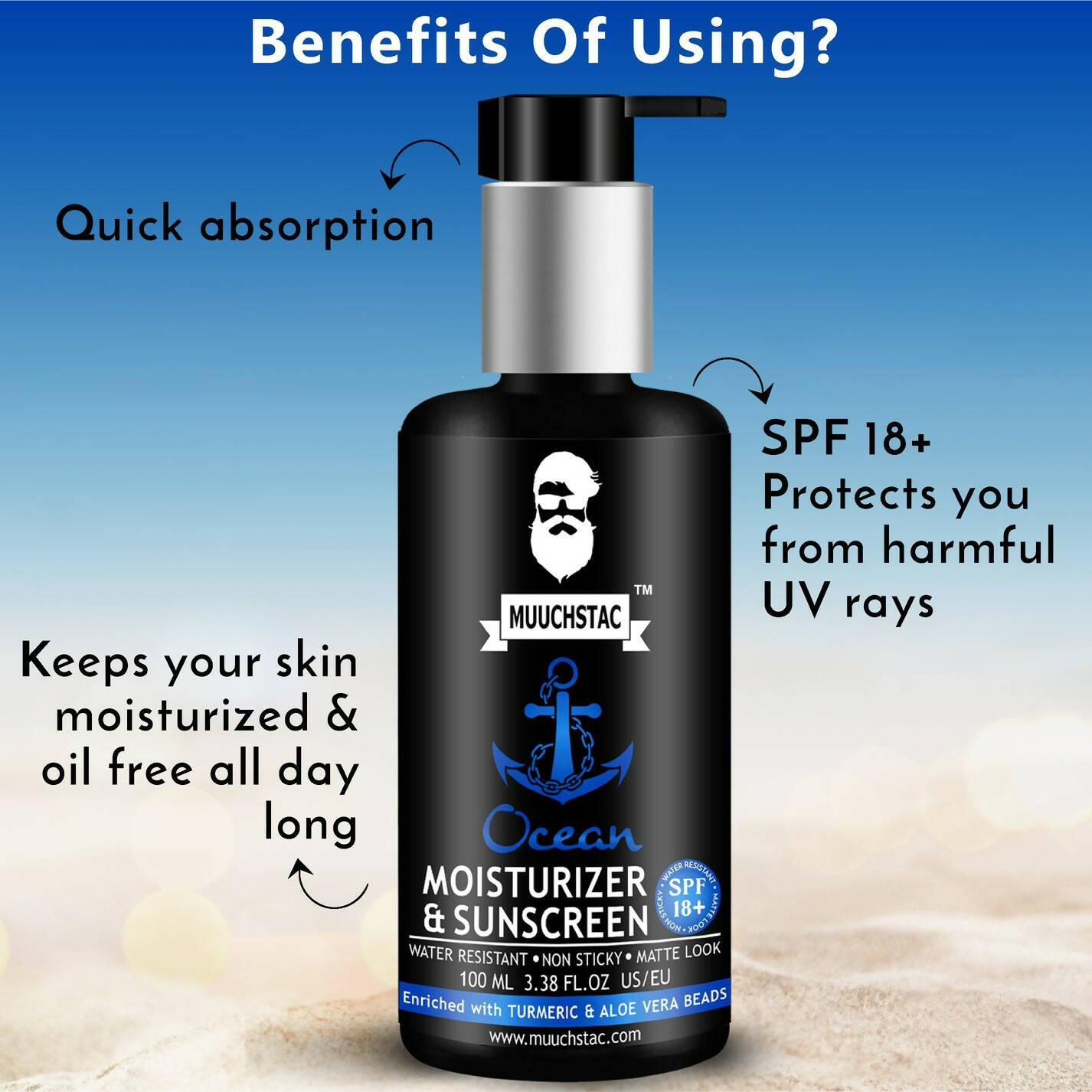 Muuchstac Ocean Moisturizer & Sunscreen For Men