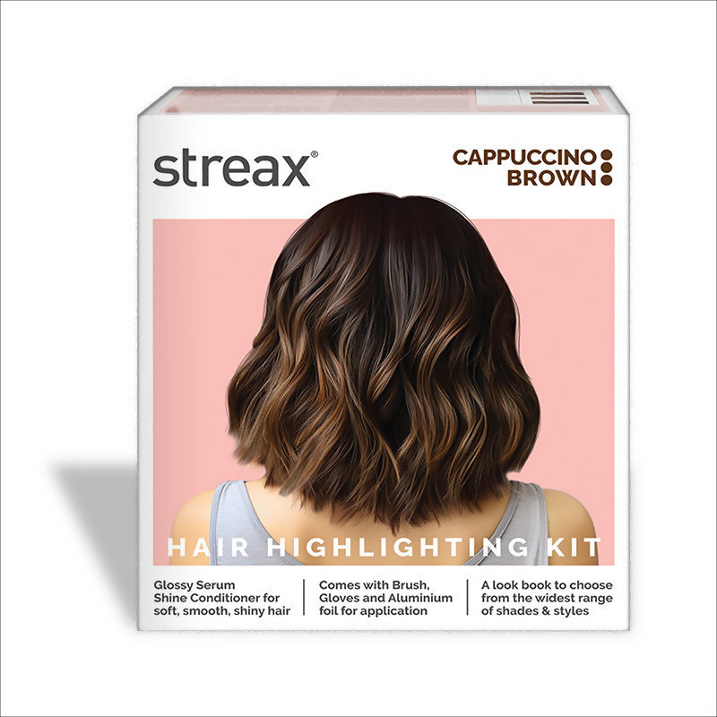 Streax Hair Colour Highlighting Kit - Cappuccino Brown