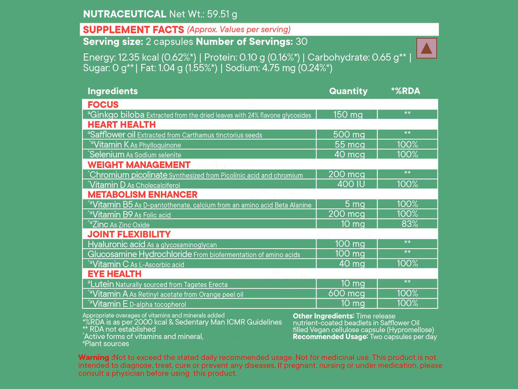 Wellbeing Nutrition Slow Multi for Him 50+ Capsule