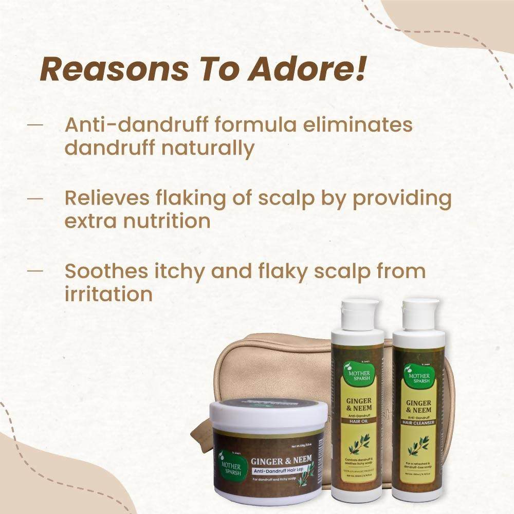 Mother Sparsh Ginger & Neem Anti-Dandruff Kit