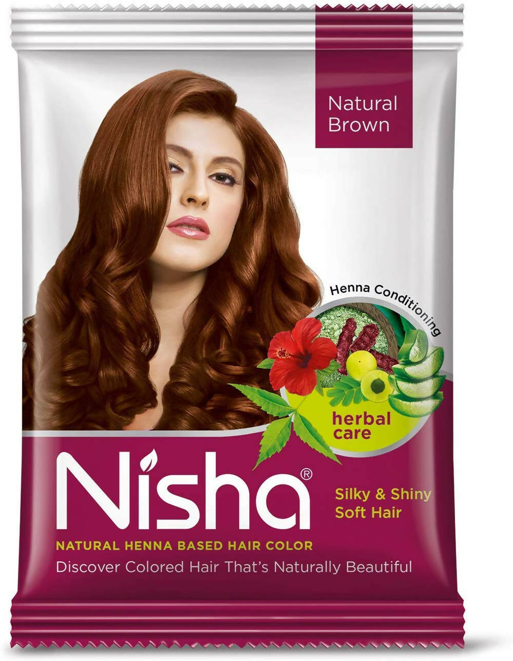 Nisha Henna Based Hair Color Natural Brown