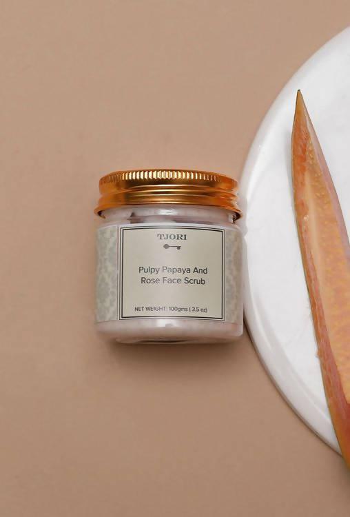 Tjori Pulpy Papaya And Rose Face Scrub