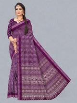 Navy  Chanderi Silk  saree  | BUY 1 GET 1 FREE