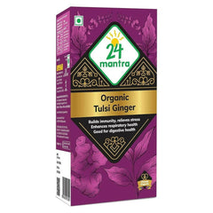 24 Mantra Organic Tulsi Ginger Tea Powder - Vamzn#