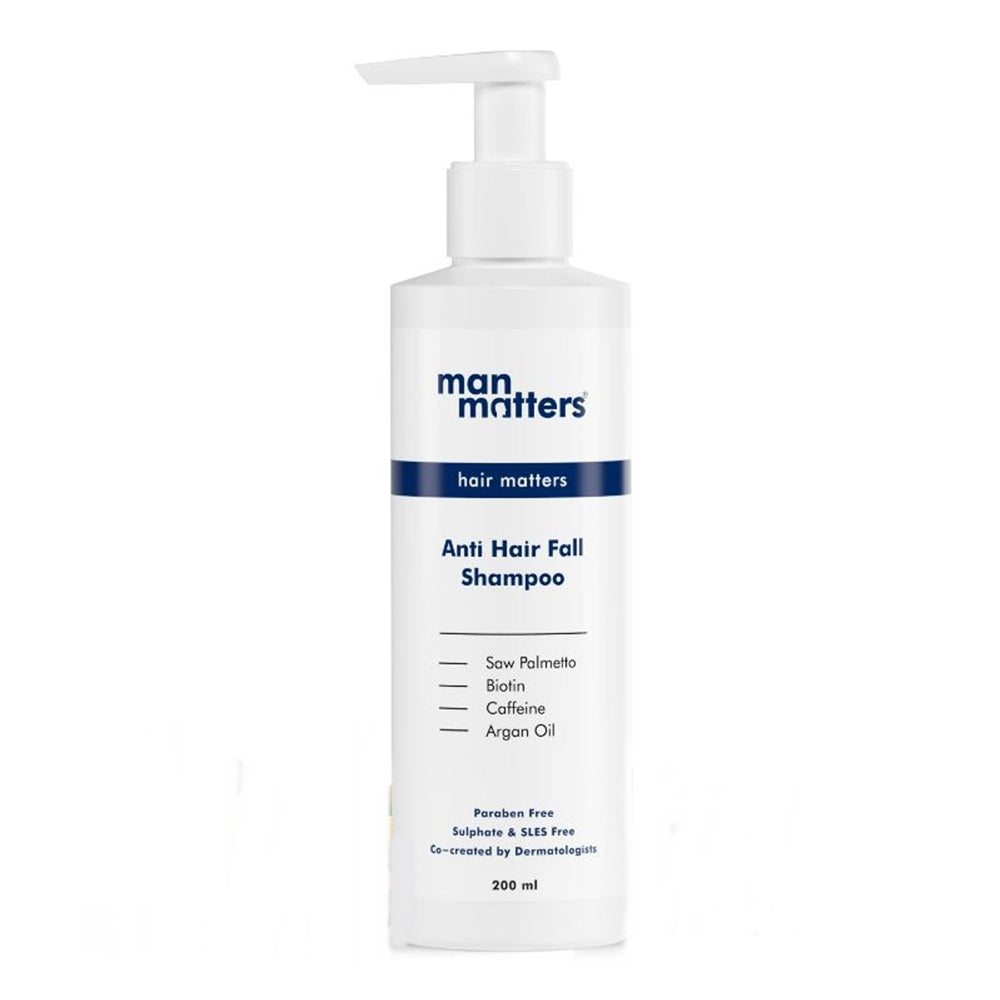 Man Matters Anti Hair Fall DHT Blocking Shampoo With Argan Oil, Biotin, Caffeine