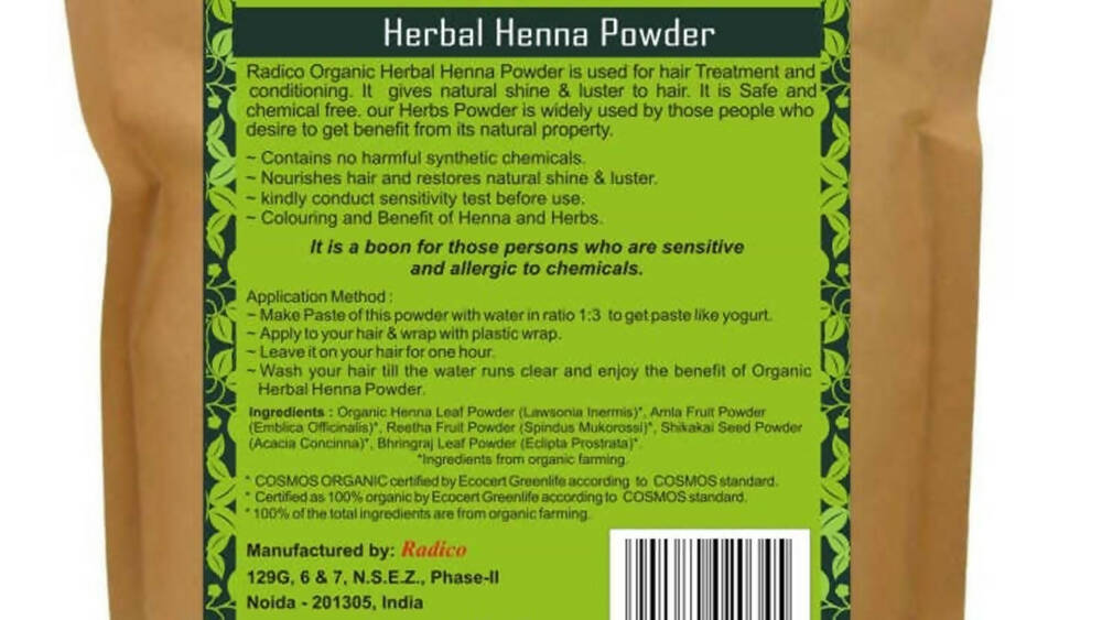 Radico Organic Herbal Henna Powder