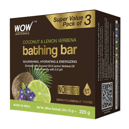 Wow Skin Science Coconut & Lemon Verbena Bathing Bar