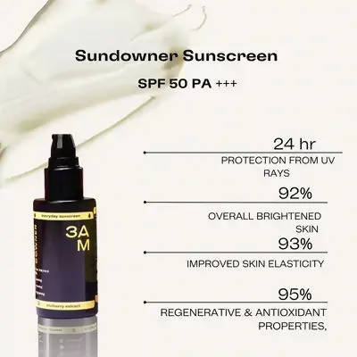 3 AM Sundowner Sunscreen Cream SPF 50 - Vamzn#