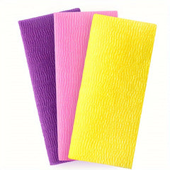 3 Pieces Exfoliating Washcloth Shower Towel African Net Sponge Wash Cloth Face Exfoliating Sponge Loofah Exfoliating Body Scrubber For Body Exfoliation - Vamzn#