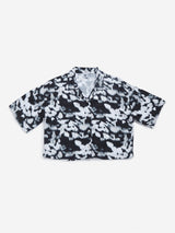 Y&F Kids Black Printed Design Shirt