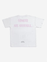 Y&F Kids Off White Embossed Slogan Print Regular-Fit T-Shirt