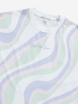 Y&F Kids Multicolour Wave Design Cotton T-Shirt