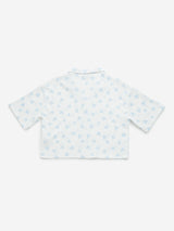 Y&F Kids Blue Heart Printed Shirt