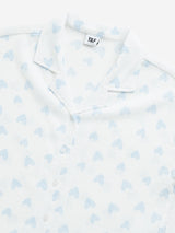 Y&F Kids Blue Heart Printed Shirt