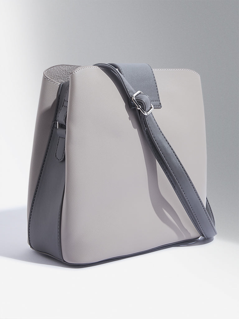 Westside Accessories Grey Margreta Hand Bag