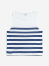 Y&F Kids Navy Striped Cotton T-Shirt