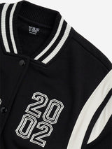 Y&F Kids Black Text Design Jacket