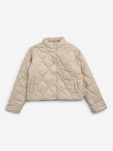 Y&F Kids Beige Quilted Jacket