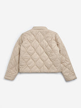 Y&F Kids Beige Quilted Jacket