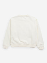 Y&F Kids Off-White Cotton Blend Sweatshirt