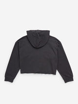 Y&F Kids Black Bow-Detailed Cotton Blend Sweatshirt