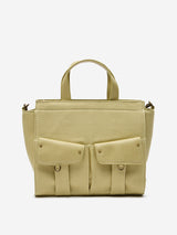 Westside Olive Denim-Finish Multipurpose Hand Bag