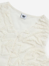 Y&F Kids Off-White Faux-Fur Detailed Cotton Vest