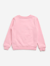 HOP Kids Pink Animal Printed Cotton Blend Sweatshirt