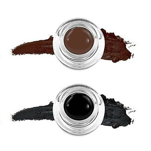 Favon Music Flower Pack Of Black and Brown Gel Eyeliners