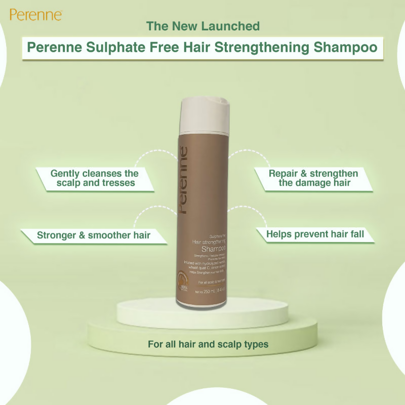 Perenne Sulphate Free Hair Strengthening Shampoo