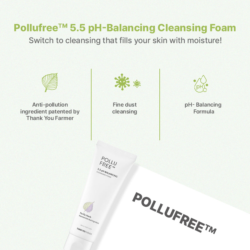 Thank You Farmer Pollufree™ 5.5 pH-Balancing Cleansing Foam