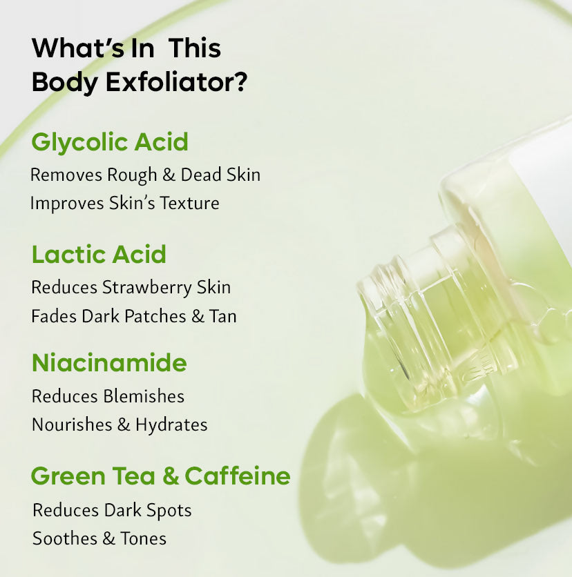mCaffeine Green Tea & 10% AHA Body Exfoliator