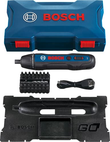 Bosch Professional 3.6V Cordless Screwdriver (Includes 32 Driver Bits, Extension Bit Holder, Carrying Case, Charging Cord)