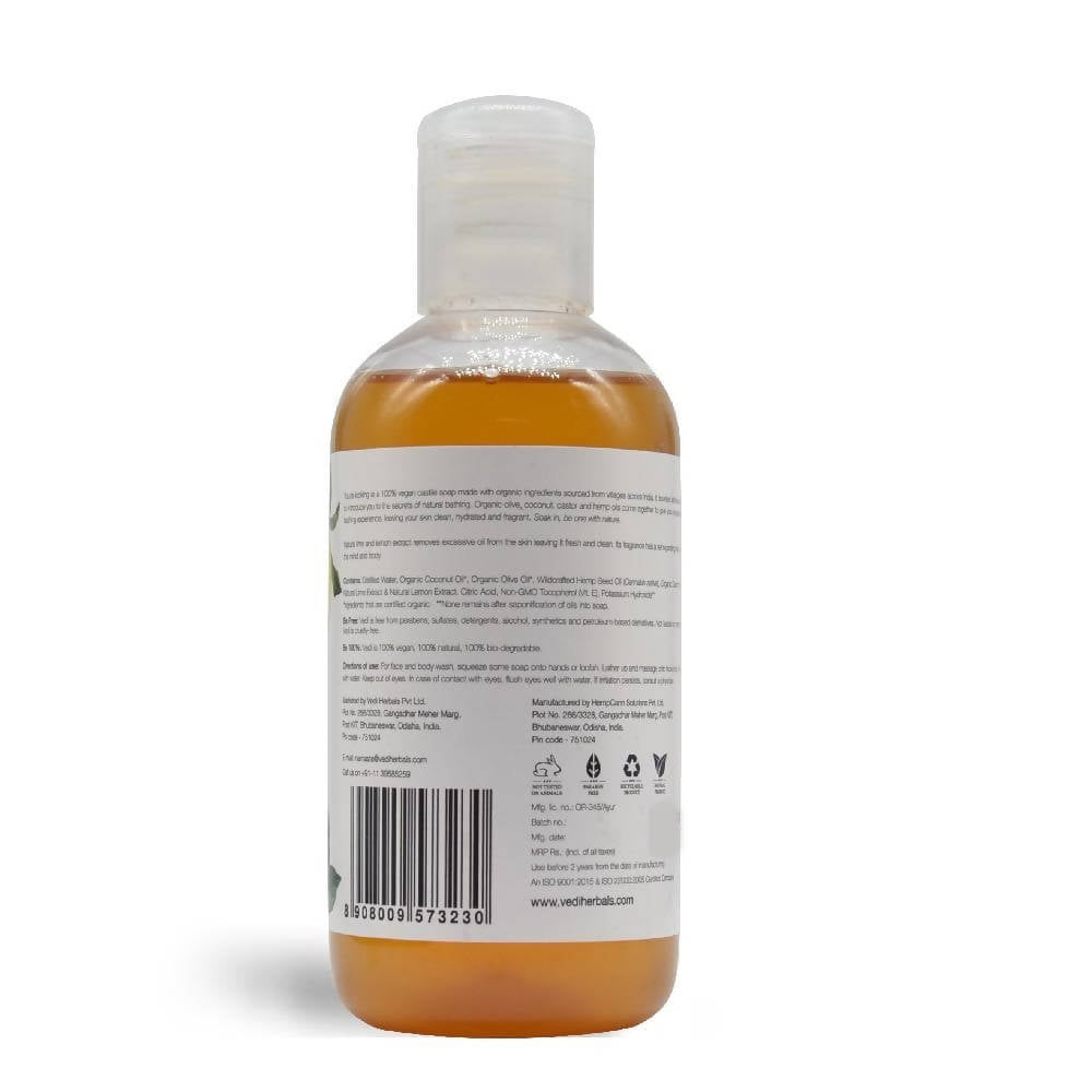Vedi Herbals Lime & Lemon Liquid Castile Soap