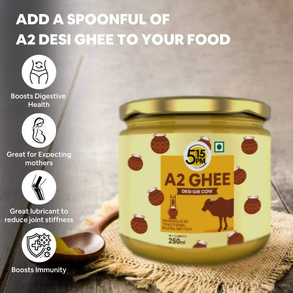 5:15PM A2 Ghee Organic | Traditional Vedic Bilona Method Ghee | Desi A2 Gir Cow Ghee - Vamzn#