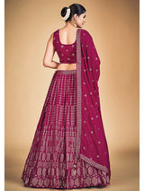 Pink Georgette Real Georgette Lehenga Choli