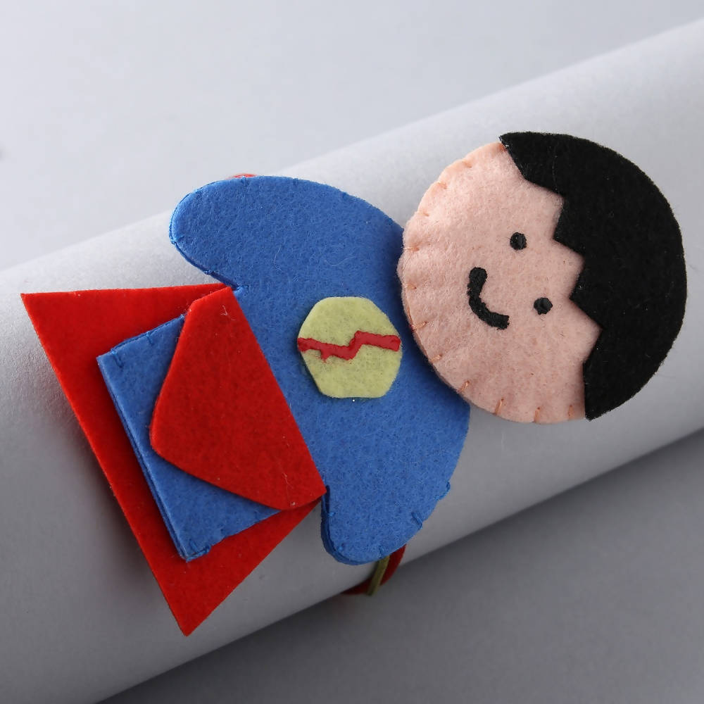 Superman Kids Rakhi & Besan Laddoos