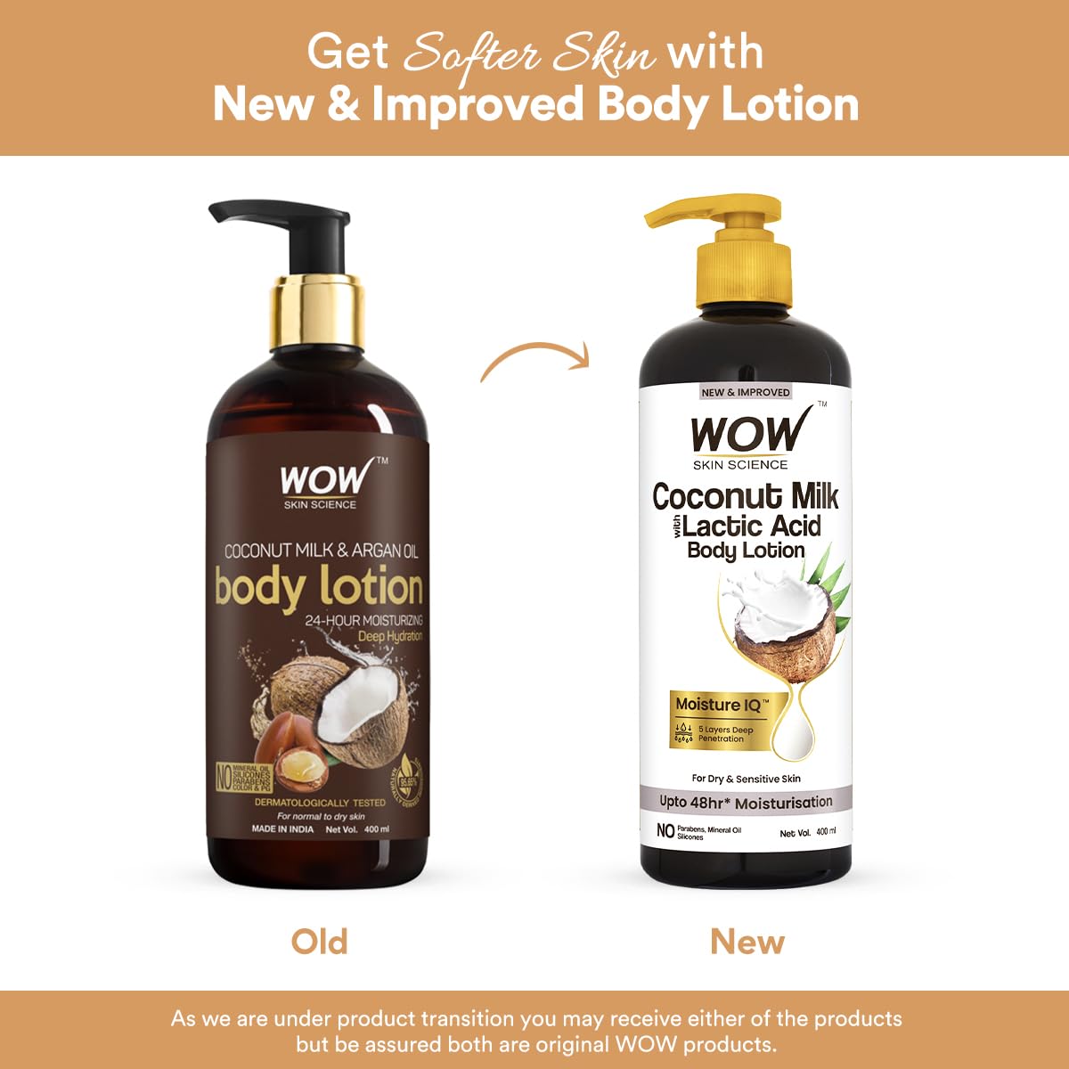 Wow Skin Science Coconut Milk and Argan Oil Body Lotion