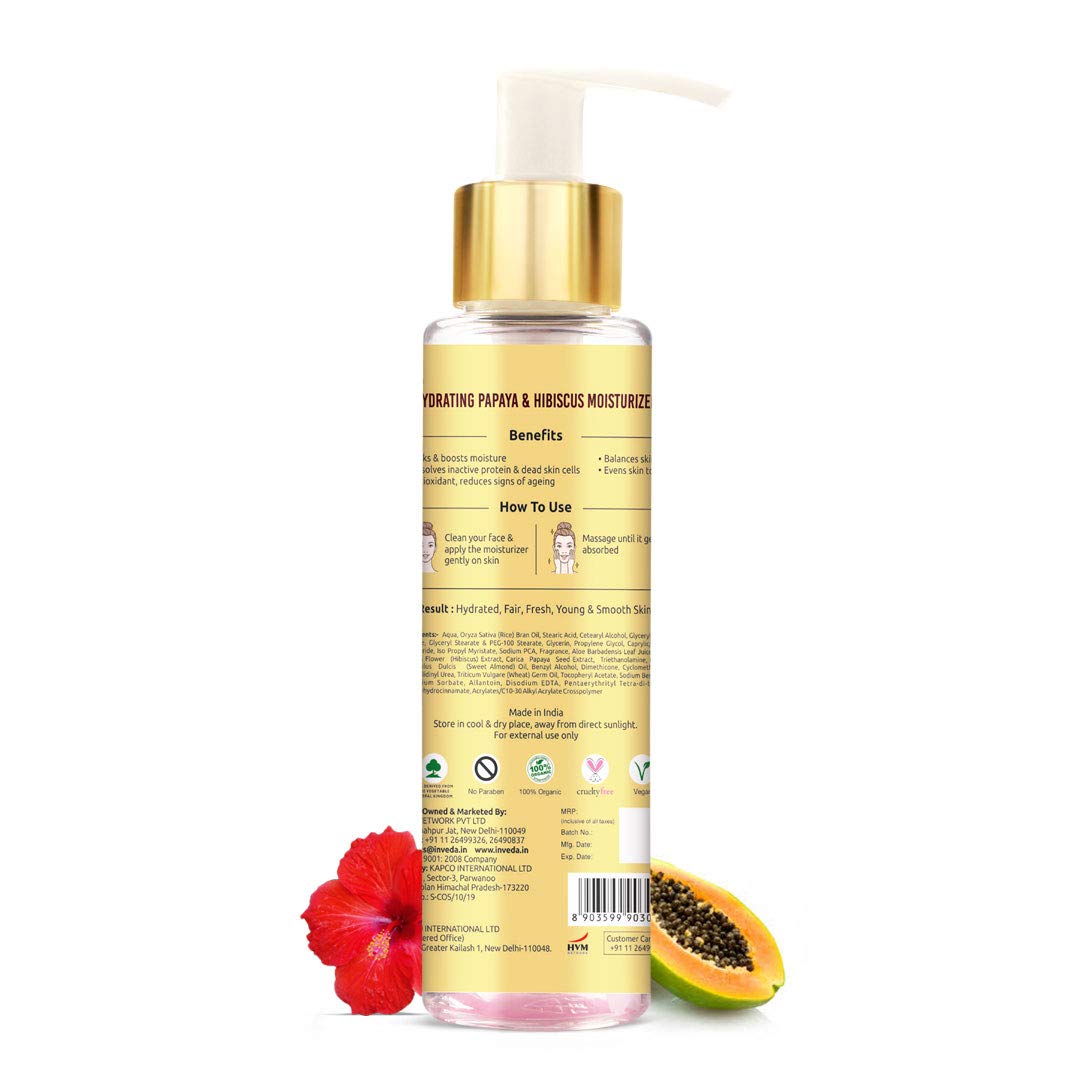 Inveda Hydrating Papaya & Hibiscus Moisturizer