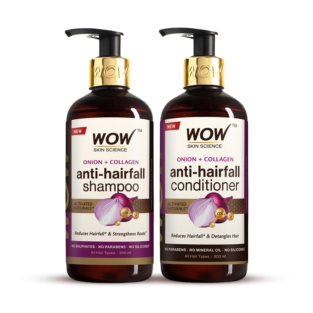 Wow Skin Science Red Onion Black Seed Oil Shampoo & Conditioner Combo