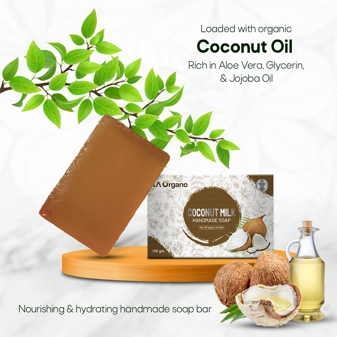 LA Organo Coconut Milk Handmade Natural Bath Soap