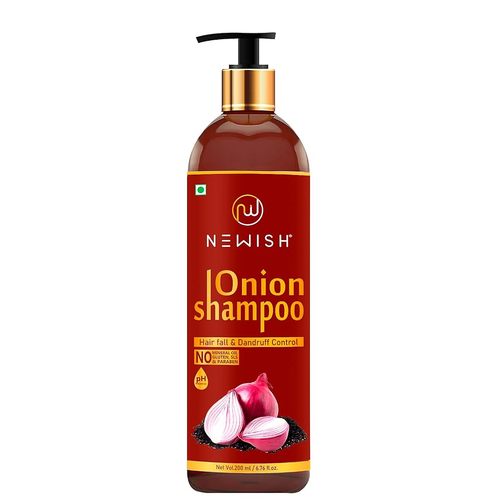 Newish Red Onion Shampoo For Hair Growth & Hair Fall Control