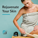Charcoal Scrub Face Foot & Body Exfoliator Infused with Collagen and Stem Cell Natural Exfoliating Salt Body Scrub for Toning Skin Cellulite Skin Care Body by M3 Naturals - Vamzn#