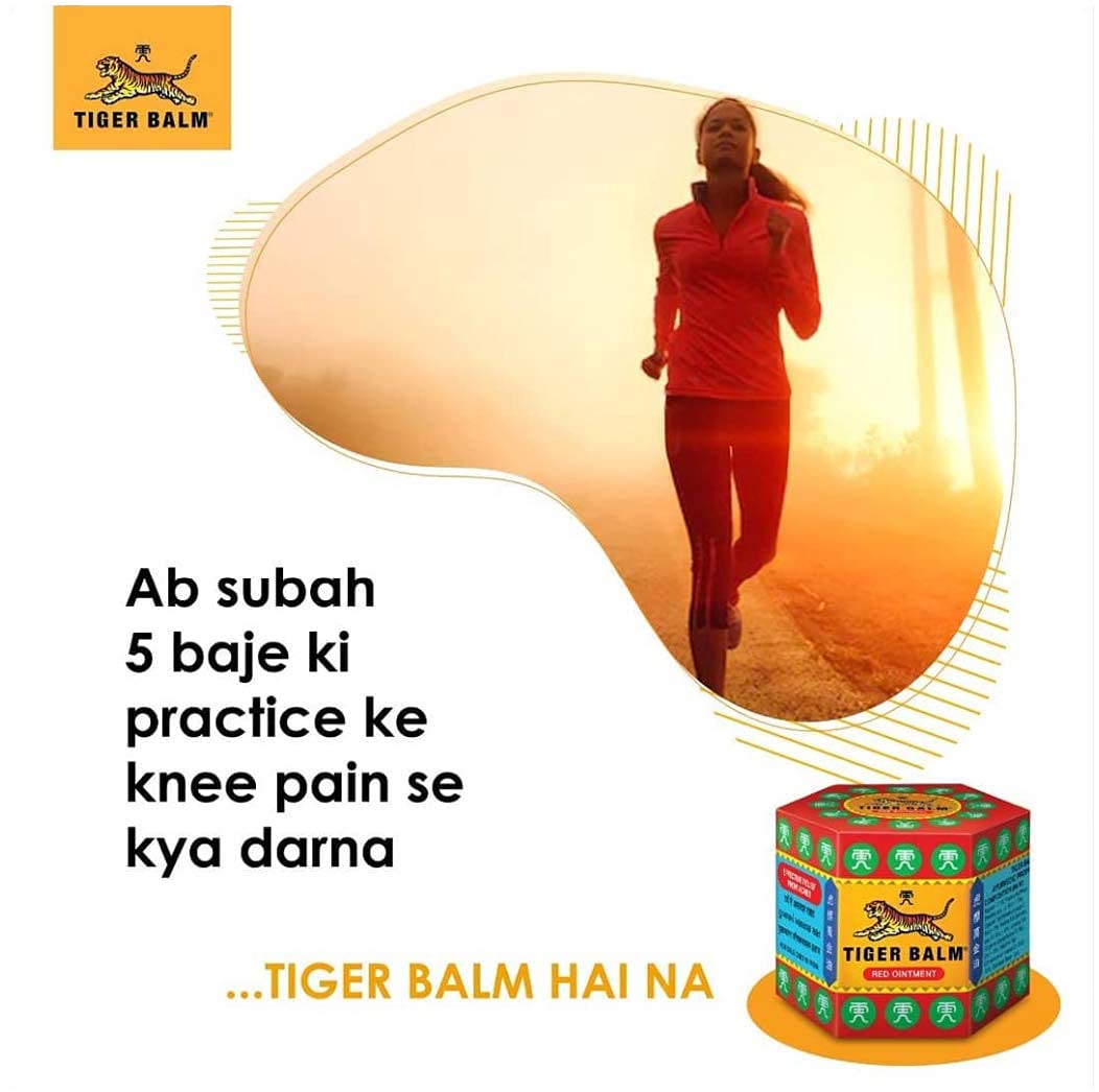 Tiger Balm Red Ointment | 21ml each | Pack of 4 | Ayurvedic Pain Relief Balm | for Effective Relief from Joint Pain, Back Pain, Body Pain, Knee Pain, Muscular Ache & Sprain | Combo Pack