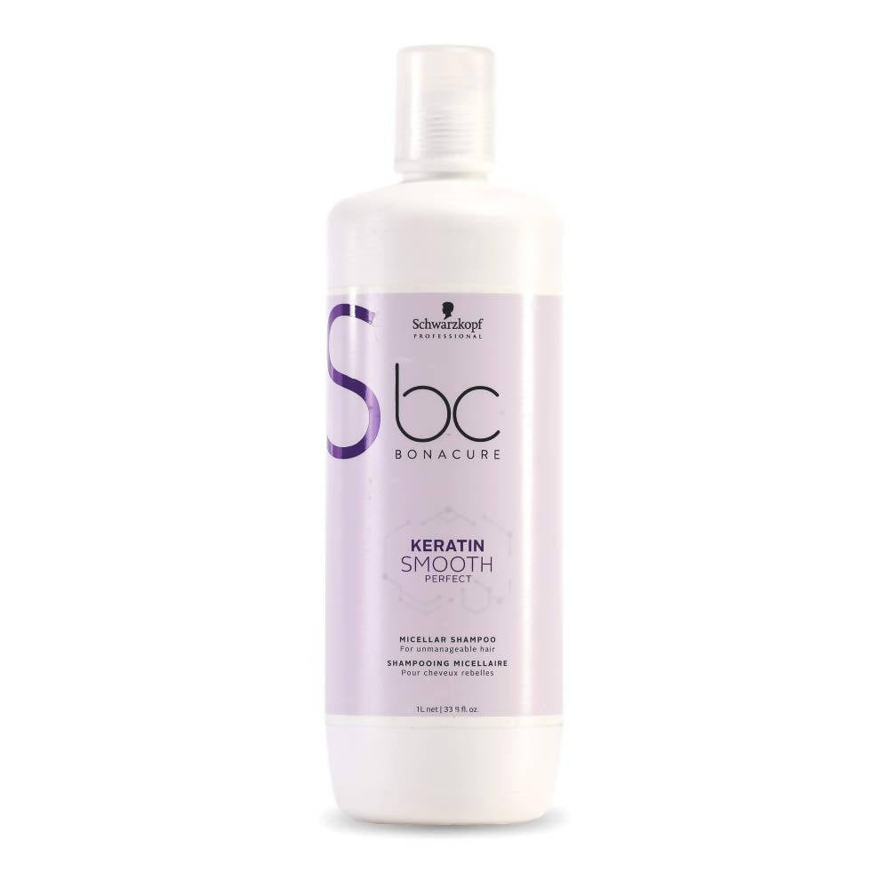 Schwarzkopf Professional BC Bonacure Keratin Smooth Perfect Micellar Shampoo- purple Combo