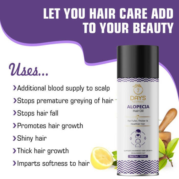 7 Days Alopecia Hair Oil - Vamzn#