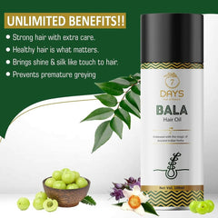 7 Days Bala Hair Oil For Promotes Hair Growth - Vamzn#