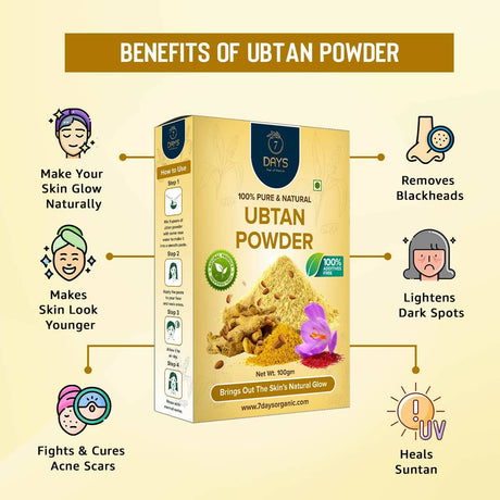 7 Days Ubtan Powder Face Pack - Vamzn#