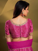 Pink Crepe Embroidered Designer Lehenga