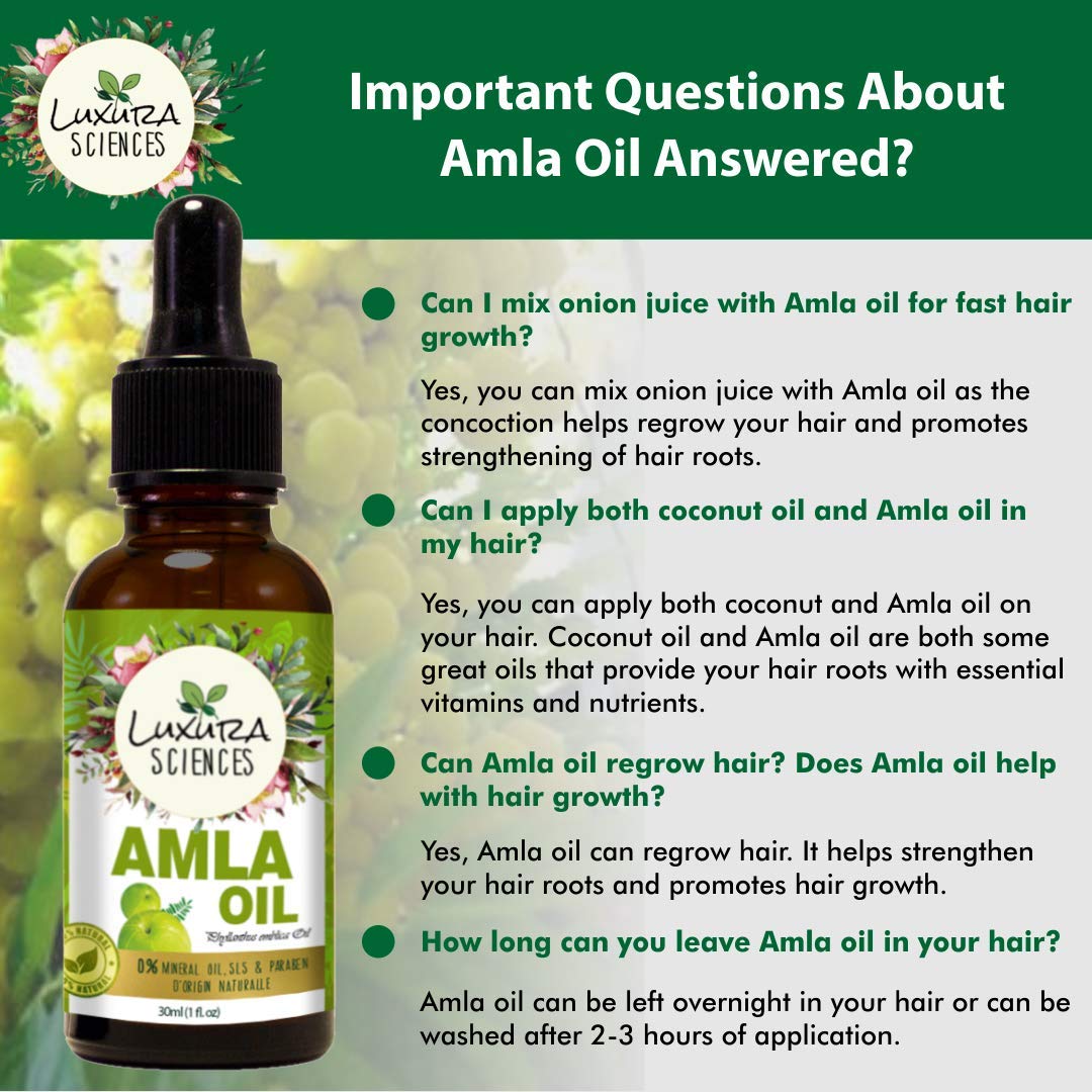 Luxura Sciences Organic Amla Oil for Hair Growth